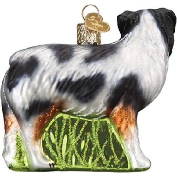 Australian Shepherd Old World Christmas Ornament - Picture 2 of 3